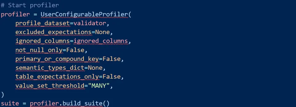 Data validation workflow using Great Expectations framework